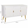 Anrichte Alexandra House Living Weiß Gold Holz MDF 41 x 71 x 120 cm