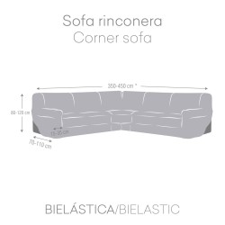Sofabezug Eysa JAZ Beige 110 x 120 x 450 cm