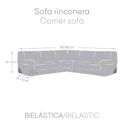 Sofabezug Eysa JAZ Weiß 110 x 120 x 600 cm