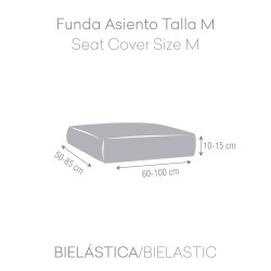 Bettdeckenbezug Naturals FUNDA NORDICA BICOLOR REVERSIBLE Beige Weiß Double size (220 x 270 cm)