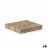 Regale Confortime natürlich Holz MDF 23,5 x 23,5 x 3,8 cm (6 Stück)