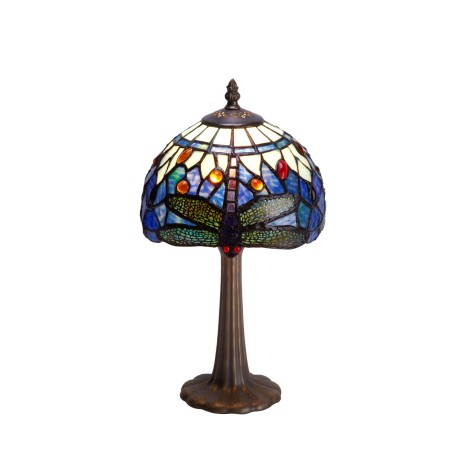 Tischlampe Viro Belle Epoque Blau Blå Zink 60 W 20 x 37 x 20 cm