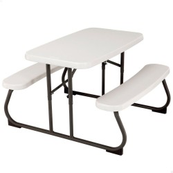Picknick-Tisch Lifetime Biegsam Creme Stahl 82,5 x 90 x 53,5 cm