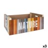 Aufbewahrungsbox Confortime Nature Holz Bunt 58 x 39 x 21 cm (3 Stück)