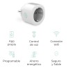 Intelligenter Stecker KSIX Smart Energy Mini WIFI 250V Weiß