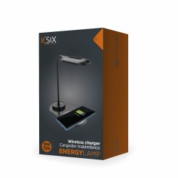 LED-Lampe mit kabellosem Ladegerät für Smartphones KSIX 5W-10W