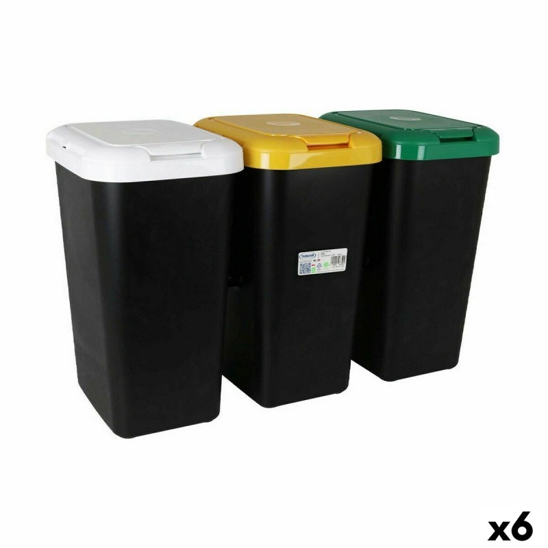 Recycling Papierkorb Tontarelli Gelb Weiß grün (6 Stück)