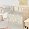 Bettbezug-Set HappyFriday Basic Kids Beige Babybettchen 2 Stücke