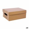 Aufbewahrungsbox mit Deckel Confortime Pappe 30 x 22,5 x 12,5 cm (12 Stück)