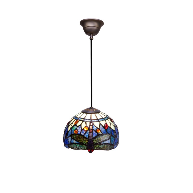 Deckenlampe Viro Belle Epoque Blau Eisen 60 W 20 x 125 x 20 cm