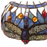 Tischlampe Viro Belle Epoque Blau Zink 60 W 20 x 37 x 20 cm