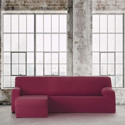 Bezug für Chaiselongue mit kurzem Arm links Eysa BRONX Burgunderrot 110 x 110 x 310 cm