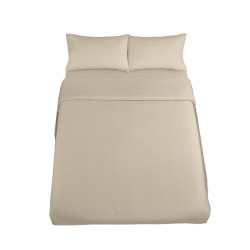 Bettbezug-Set Alexandra House Living Qutun Taupe Double size 3 Stücke