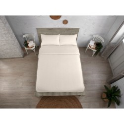 Bettbezug-Set Alexandra House Living QUTUN natürlich Einzelmatratze 180 x 220 cm 3 Stücke