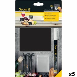 Tafel Securit Mit Unterstützung Satz 7,4 × 10,5 cm 20 Stück Schwarz