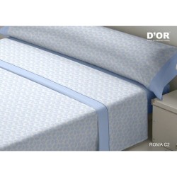 Bettwäsche-Set D'Or ROMA Blau King size Franela