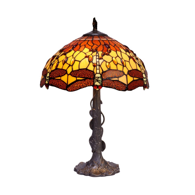 Tischlampe Viro Belle Amber Bernstein Zink 60 W 40 x 60 x 40 cm