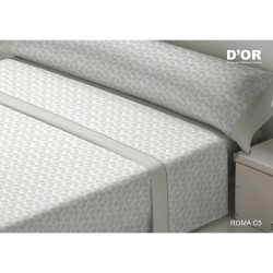 Bettwäsche-Set D'Or ROMA Grau Double size Franela