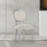 Stuhlüberzug Eysa BRONX Warmes Weiß 50 x 5 x 50 cm 2 Stück