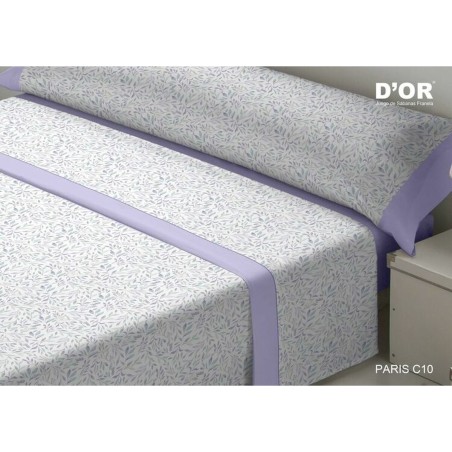 Bettwäsche-Set D'Or PARIS Violett Double size Franela