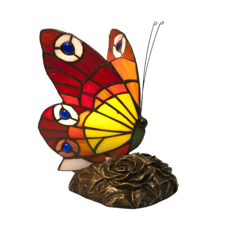 Tischlampe Viro Mariposa Glas 23 x 28 x 23 cm Schmetterling