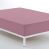 Spannbetttuch Alexandra House Living Magenta 135/140 x 190/200 cm