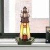 Tischlampe Viro Iluminación Bunt Glas 14 x 27 x 14 cm Leuchtturm