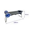 Marbueno Klapptisch mit Stuhlhalterung Aluminium Cabrio Camping & Strand 108X51X51 cm 10361