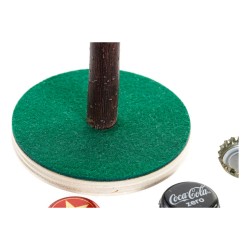 Spiel aus Holz DKD Home Decor Braun grün Polypropylen Kunststoff 9,5 x 9,5 x 15,5 cm