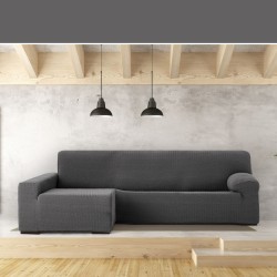 Bezug für Chaiselongue mit langem Arm links Eysa JAZ Dunkelgrau 180 x 120 x 360 cm