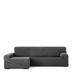 Bezug für Chaiselongue mit langem Arm links Eysa JAZ Dunkelgrau 180 x 120 x 360 cm