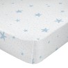 Bettlaken HappyFriday BASIC KIDS Blau 70 x 140 x 14 cm