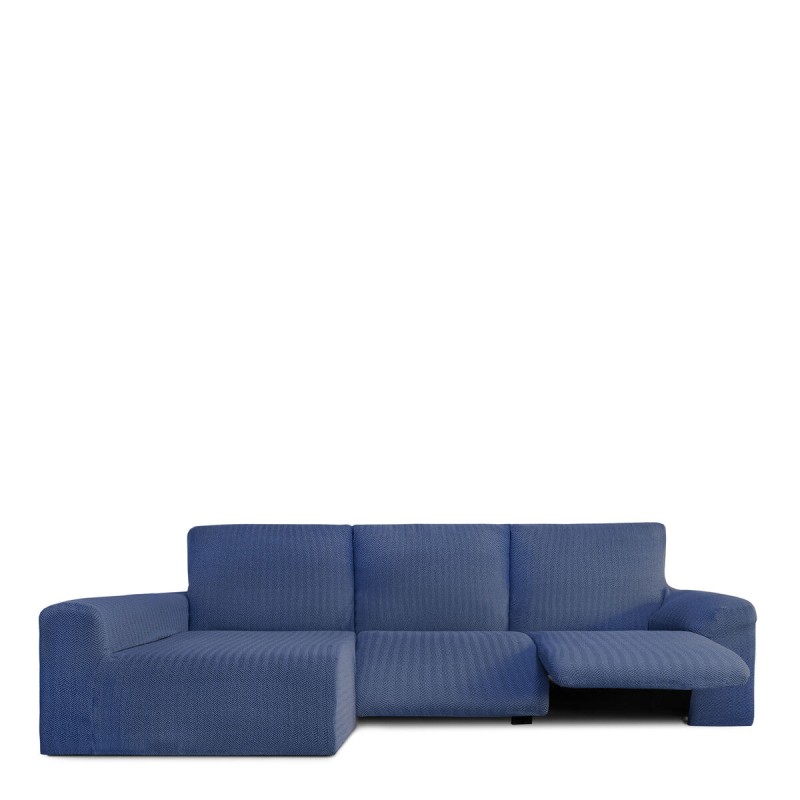 Bezug für Chaiselongue mit langem Arm links Eysa JAZ Blau 180 x 120 x 360 cm