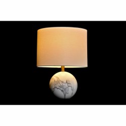 Tischlampe DKD Home Decor Weiß Gold Metall 50 W 220 V 36 x 36 x 52 cm