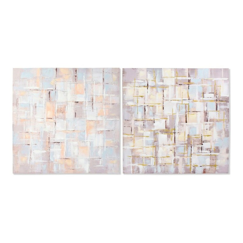 Bild DKD Home Decor Squares abstrakt 100 x 3 x 100 cm Moderne (2 Stück)