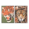 Bild DKD Home Decor 52 x 2,7 x 72 cm Tiger Moderne (2 Stück)