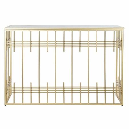 Konsole DKD Home Decor Kristall Schwarz Gold Metall 120 x 40 x 81 cm