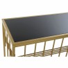 Konsole DKD Home Decor Kristall Schwarz Gold Metall 120 x 40 x 81 cm