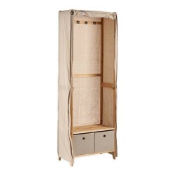 Garderobe Beige Holz Stoff... (MPN S3609912)