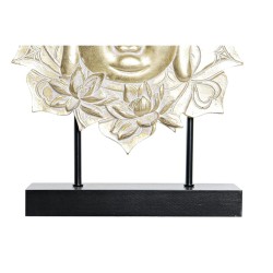 Deko-Figur DKD Home Decor 27 x 8 x 33,5 cm Schwarz Gold Buddha Orientalisch (2 Stück)