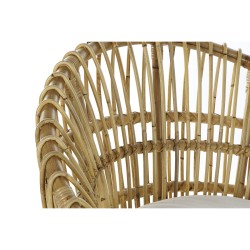 Sessel DKD Home Decor 8424001750092 natürlich Baumwolle Weiß Rattan (74 x 67 x 85 cm)