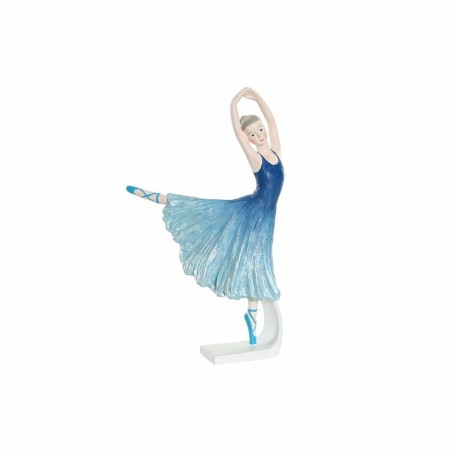 Deko-Figur DKD Home Decor Blau Romantisch Ballett-Tänzerin 13 x 6 x 23 cm