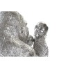 Deko-Figur DKD Home Decor Silberfarben Kolonial Gorilla 38,5 x 33 x 43,5 cm