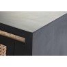 Konsole DKD Home Decor natürlich Schwarz Rattan Mango-Holz (125 x 40 x 76 cm)