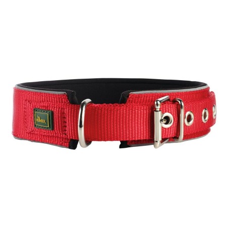 Hundehalsband Hunter Neoprene Reflect Rot (39-46 cm)