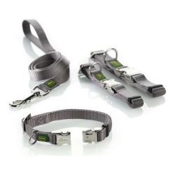 Hundehalsband Hunter Alu-Strong L Grau (45-65 cm)