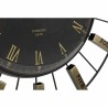 Wanduhr DKD Home Decor Kristall Silberfarben Schwarz Gold Eisen 70 x 7 x 70 cm (2 Stück)