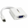 Adapter Mini DisplayPort an VGA Startech MDP2VGAW Weiß Schwarz 0,12 m