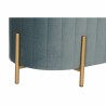 Barhocker DKD Home Decor Blau Golden Metall Polyester Samt (123 x 50 x 45 cm)