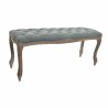 Barhocker DKD Home Decor Grau natürlich Holz Polyester Dunkelgrau (112 x 36 x 48 cm)